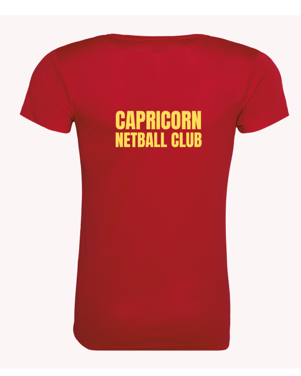 Capricorn Netball Club -Training T-Shirt - Image 2