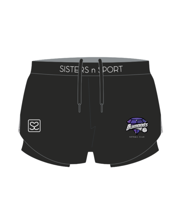 Diamonds Netball Club - 2 in 1 Shorts