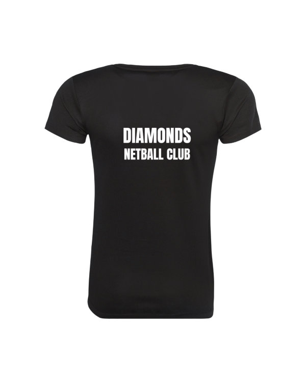 Diamonds Netball Club -Training T-Shirt - Image 2