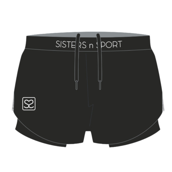 2 in 1 Shorts - Black